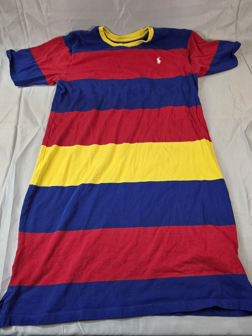 Polo by Ralph Lauren Kids Bold Stripe Tee Dress - Red, Blue & Yellow